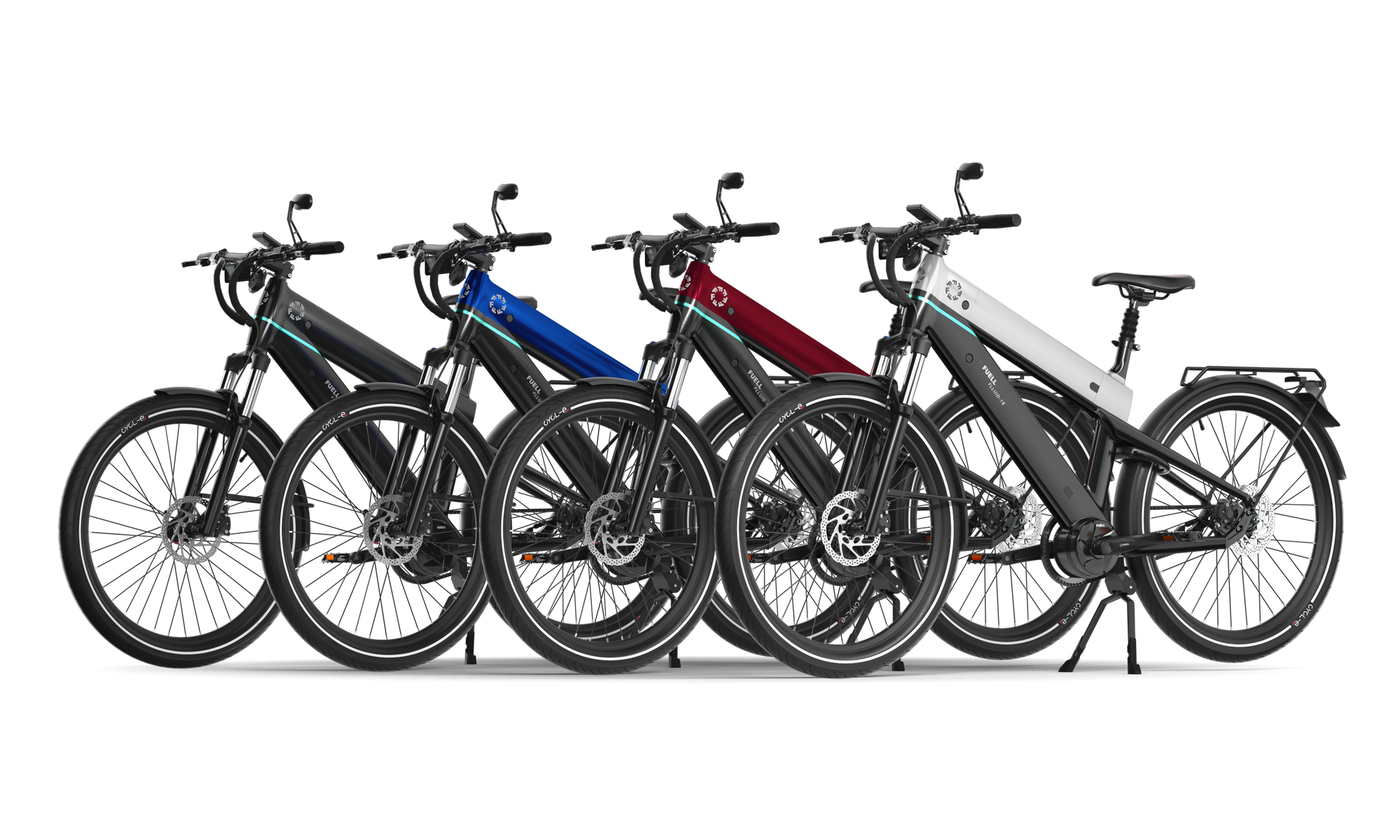 Flluid ebike by Fuell in Silver Color
