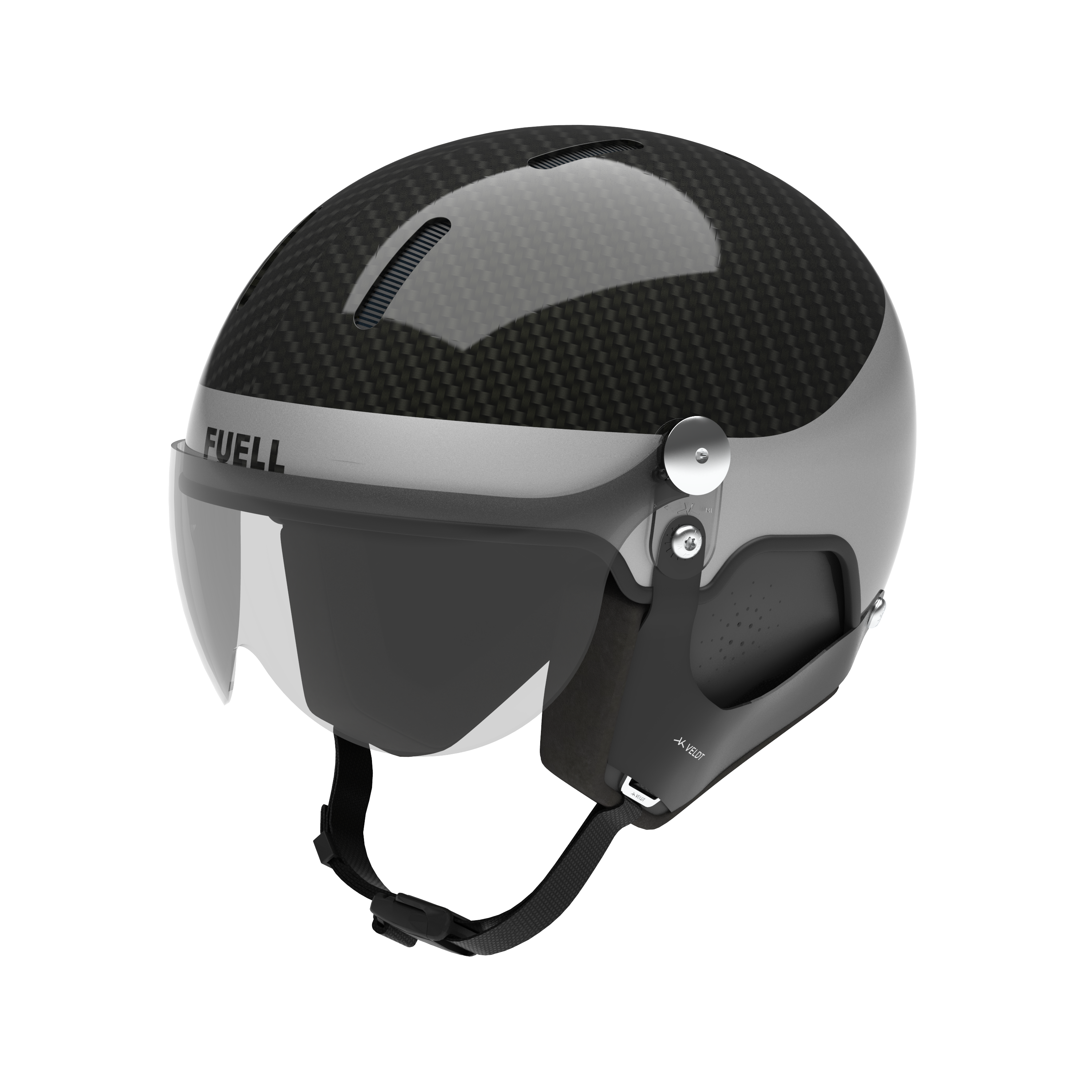 VELDT Mark1 カーボン フルフェイス／ジェット 2WAYヘルメット FUELL x VELDT Carbon E-bike helmet - JET